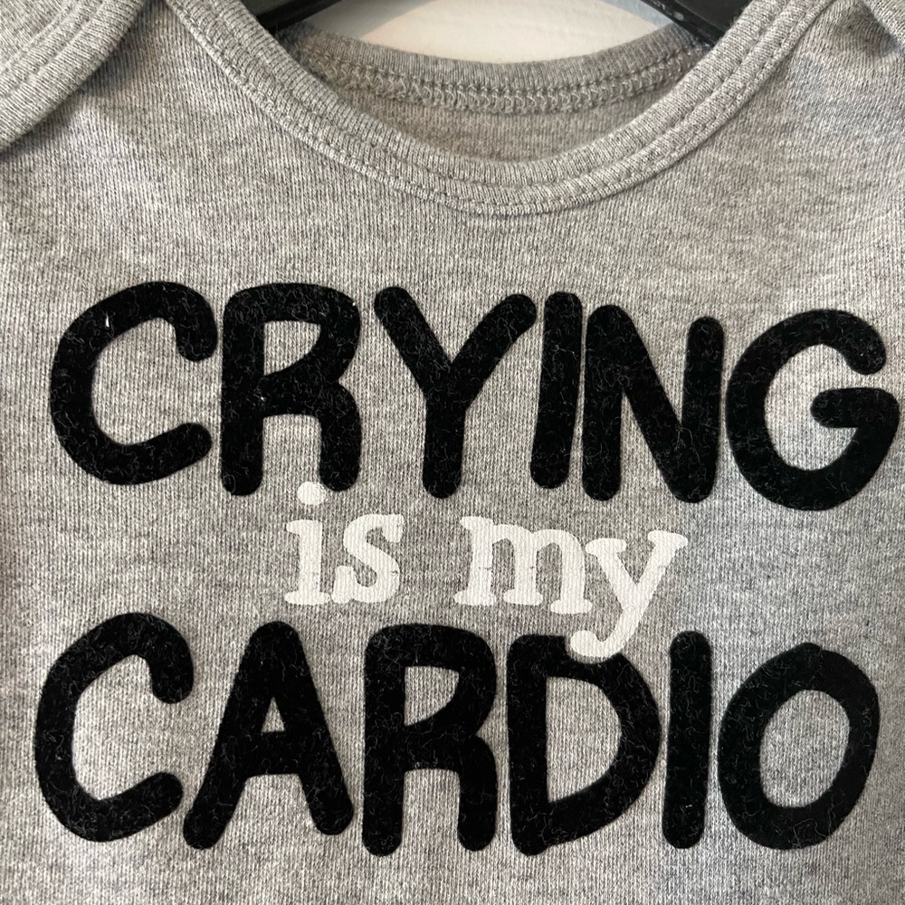 Black & Gray Onesie, Size 3 months